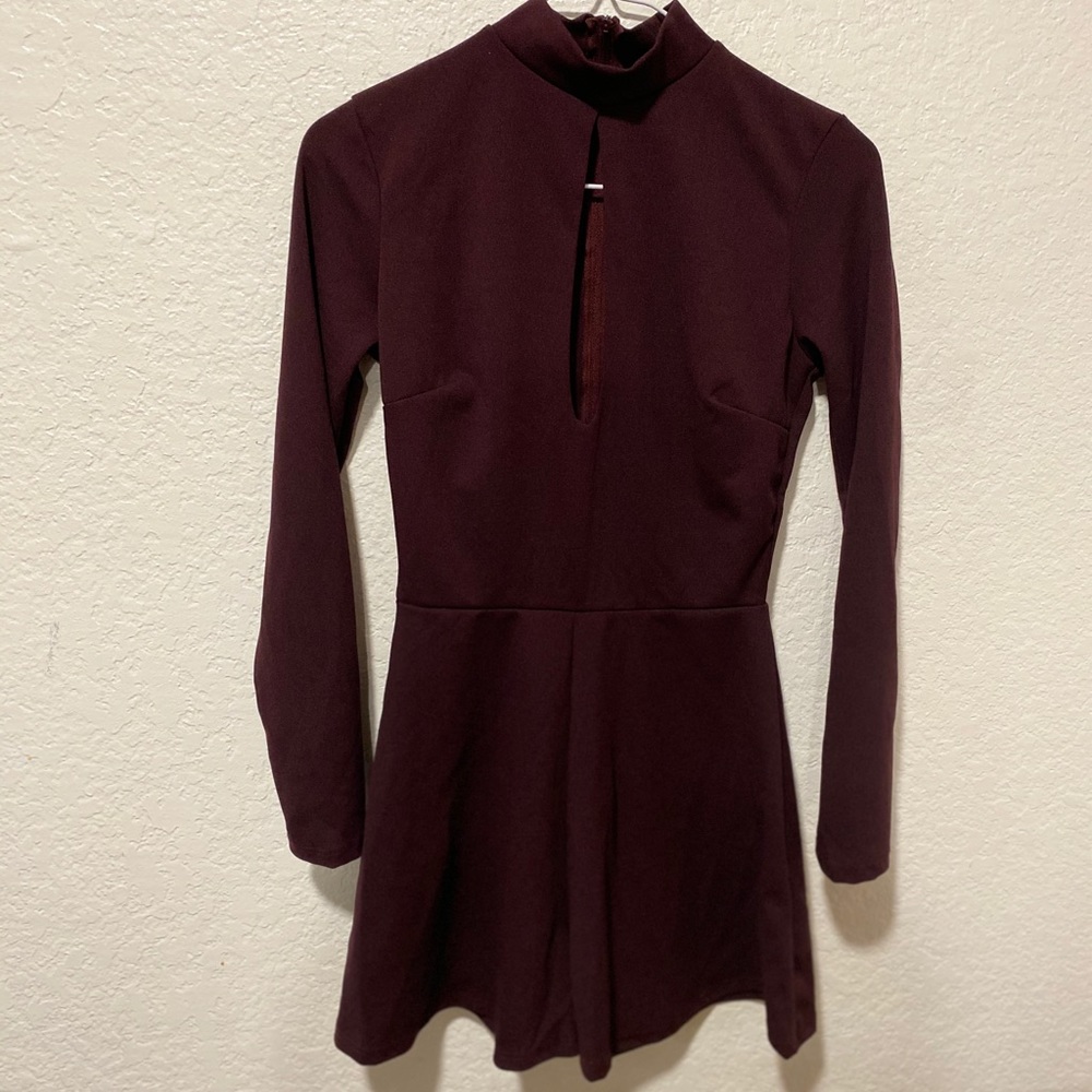Burgundy Romper